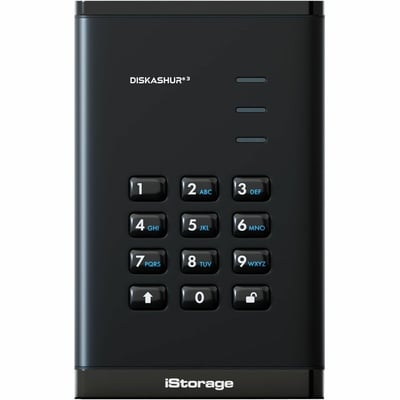 ISTORAGE DISKASHUR3 HDD-PIN-BLK 2TB HARDWARE ENCRYPTED HDD