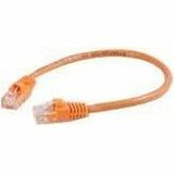 Quiktron Q-Series Patch Cords, CAT6, Non-Booted, Orange, 8 FT