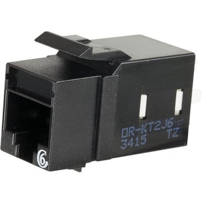 KT2 KS CAT6 JACK 25 PKBLK