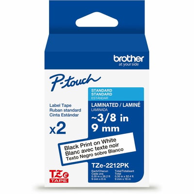 BLACK/WHITE TAPE (9MM) (2PK)