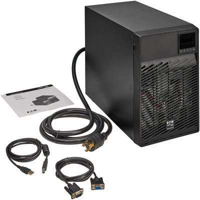 Eaton Tripp Lite Series SmartOnline 3000VA 2700W 120V Double-Conversion UPS - 5 Outlets, Extended Run, Network Card Option, LCD, USB, DB9, Tower Battery Backup