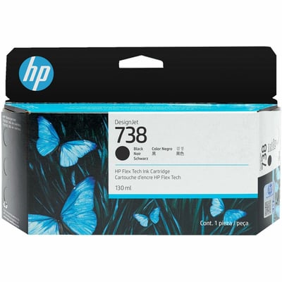 HP 738 Original Inkjet Ink Cartridge - Black Pack
