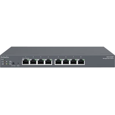 EnGenius Cloud Managed 55W PoE 8 Port Network Switch