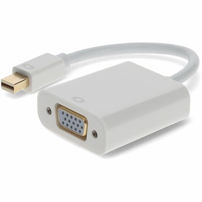 Mini-DisplayPort 1.1 Male to VGA Female Black Adapter Which Supports Intel Thunderbolt For Resolution Up to 1920x1200 (WUXGA)