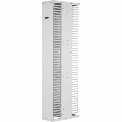 Panduit PE2V Vertical Dual-Sided Manager, 1 Door, 45RU, 12 in. Wide, White