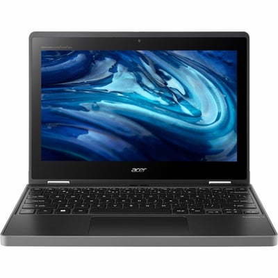 Acer TravelMate Spin B3 B311RN-33 TMB311RN-33-C0JS 11.6" Touchscreen Convertible 2 in 1 Notebook - WXGA - Intel N100 - 4 GB - 128 GB SSD - Black