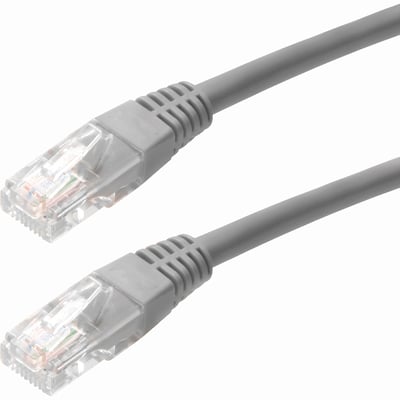 4XEM 25FT Cat5e Molded RJ45 UTP Pure Copper Patch Cable (Gray)