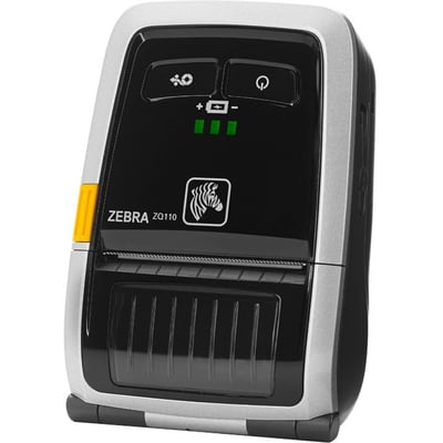 Zebra ZQ110 Mobile Direct Thermal Printer - Monochrome - Portable - Label Print - Wireless LAN - Battery Included