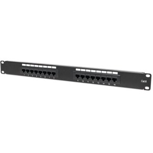 16 PORT CAT6 PATCH PANEL