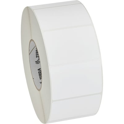Zebra Label Polypropylene 3 x 2in Thermal Transfer Zebra PolyPro 3000T 3 in core