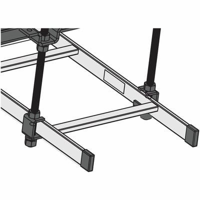 Middle Atlantic Cable Ladder End Caps - 12 Pieces