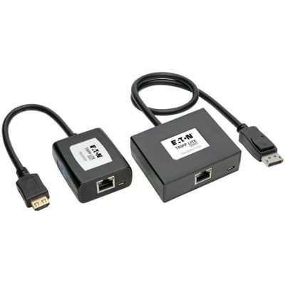 Tripp Lite by Eaton DisplayPort to HDMI over Cat5/6 Active Extender Kit Pigtail Transmitter/Receiver for Video/Audio 150 ft. (45 m) TAA