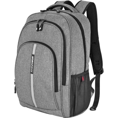 Mobile Edge Commuter Carrying Case Rugged (Backpack) for 15.6" to 16" Notebook, Travel Essential - Gray