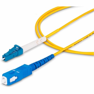 StarTech.com 2m (6.6ft) LC to SC (UPC) OS2 Single Mode Simplex Fiber Optic Cable, 9/125m, 40G/100G, LSZH Fiber Patch Cord