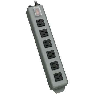 Tripp Lite by Eaton Industrial Power Strip 6 Right-Angle Outlets 15 ft. (4.6 m) Cord Mounting Tabs