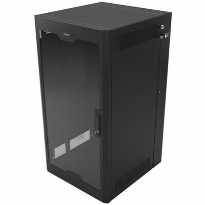 Ortronics Swing-Out Wall-Mount Ruggedized Cabinets, 26RU, Plexi Door