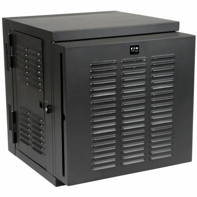 Tripp Lite by Eaton SmartRack 12U Switch-Depth Wall-Mount Small Rack Enclosure for Harsh Environments Hinged Back 230V