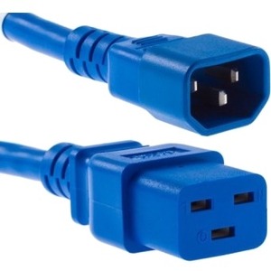 POWER CORD C14 TO C19 15AMP, BLUE, 4FT