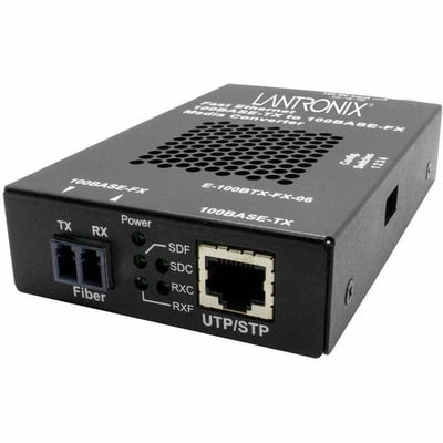 Lantronix E-100BTX-FX-06 Transceiver/Media Converter