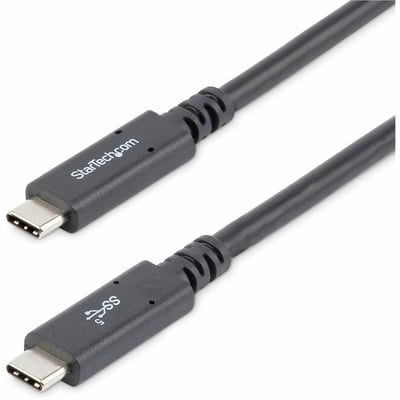 StarTech.com 6 ft (1.8m) USB C to USB C Cable, 5A 100W PD 3.0, Certified Works With Chromebook, USB-IF Certified, M/M, USB 3.0 (5Gbps)