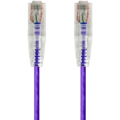 SLIMRUN  CAT6 UTP CABLE-10FT PURPLE