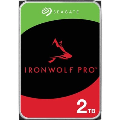 Seagate IronWolf Pro ST2000NT001 2 TB Hard Drive - 3.5" Internal - SATA (SATA/600) - Conventional Magnetic Recording (CMR) Method