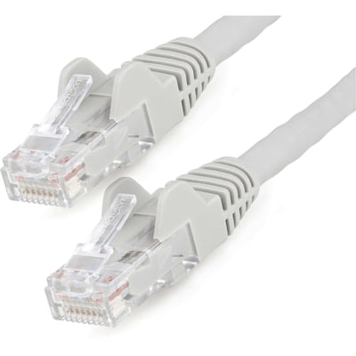 StarTech.com 3ft (90cm) CAT6 Ethernet Cable, LSZH (Low Smoke Zero Halogen) 10 GbE Snagless 100W PoE UTP RJ45 Gray Network Patch Cord, ETL