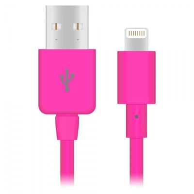 Naztech Apple Certified Lightning 8-Pin Charge and Sync Cable - Pink