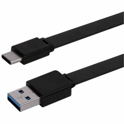 MONOPRICE FLAT USB TYPE-C TO TYPE-A 3.2 GEN1 CHARGE AND SYNC CABLE_ 5GBPS_ 3A_ B