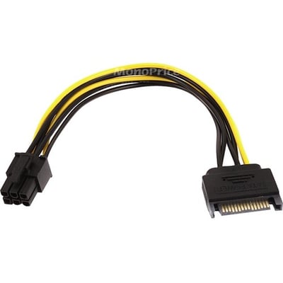 SATA 15PIN TO 6PIN PCI EXPRESS CARD 8IN