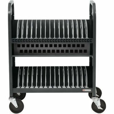 CUBE TRANSPORT CART 30-UNIT AC POWER CHARCOAL