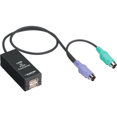 Black Box KVUSB USB to PS/2 Flashable Cable Adapter