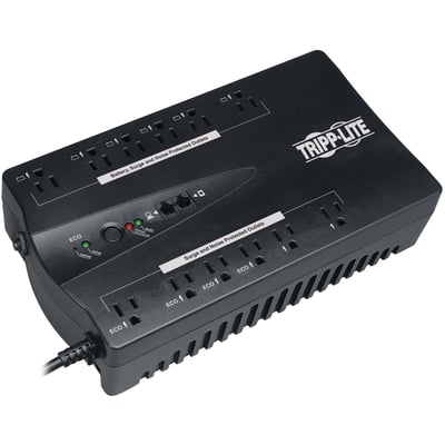 Tripp Lite by Eaton UPS TAA-Compliant ECO Series 120V 750VA 450W Energy-Saving Standby UPS with USB port and 12 Outlets