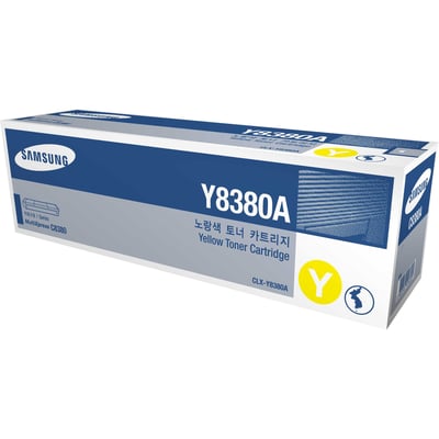 Samsung CLX-Y8380A Laser Toner Cartridge CLX-Y8380A (CLX-Y8380A/XAA) - Yellow Pack
