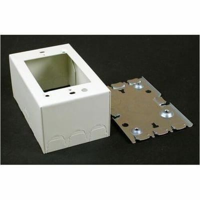 Wiremold Switch and Receptacle Box Fitting Series - One-Gang Extra Deep - White
