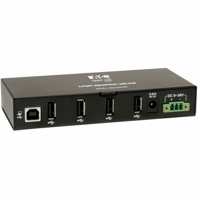 Tripp Lite by Eaton 4-Port Industrial-Grade USB 2.0 Hub - 15 kV ESD Immunity Metal Housing Mountable