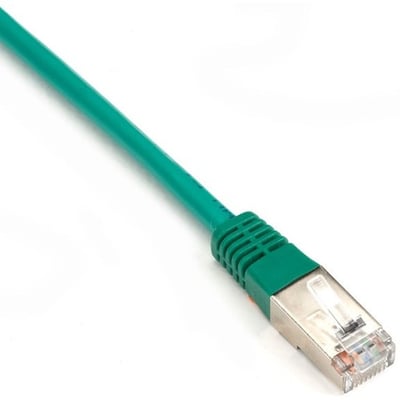 Black Box CAT6 250-MHz Stranded Patch Cable Slim Molded Boot - S/FTP, CM PVC, Green, 3FT