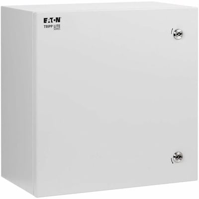 Tripp Lite by Eaton SmartRack Outdoor Industrial Enclosure with Lock - NEMA 4, Surface Mount, Metal Construction, 18 x 18 x 10 in., Gray