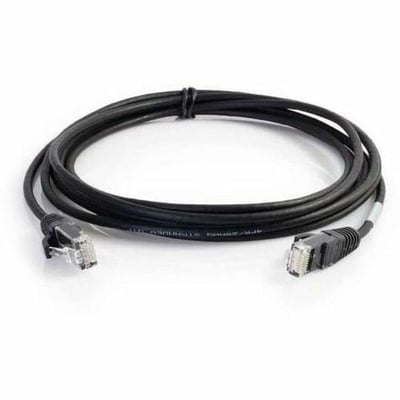 Quiktron Q-Series 28 AWG CAT6 Patch Cable, Black, 6 FT