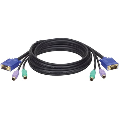 Tripp Lite by Eaton PS/2 (3-in-1) Cable Kit for KVM Switch B007-008 10 ft. (3.05 m)
