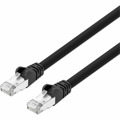 CAT8.1 S/FTP NETWORK PATCH CABLE, 50 FT., BLACK