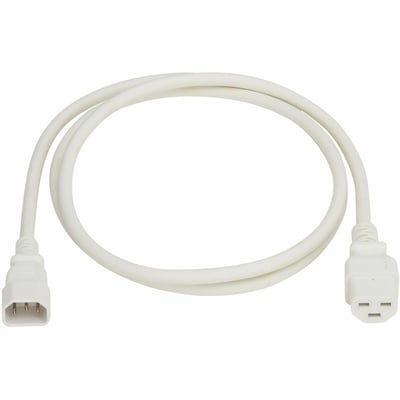 POWER CORD C14 C21 HEAVY-DUTY 15A 250V 14 AWG 5FT WHITE