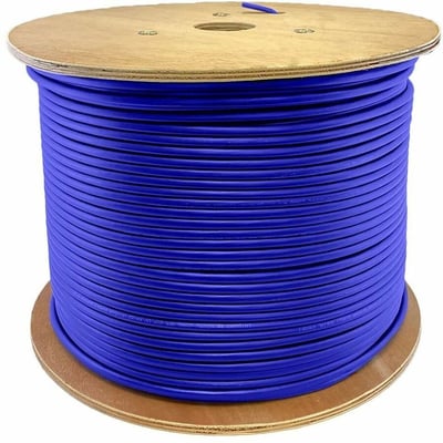 AddOn 1000ft Non-Terminated Blue CAT 5E PVC Bulk Cable