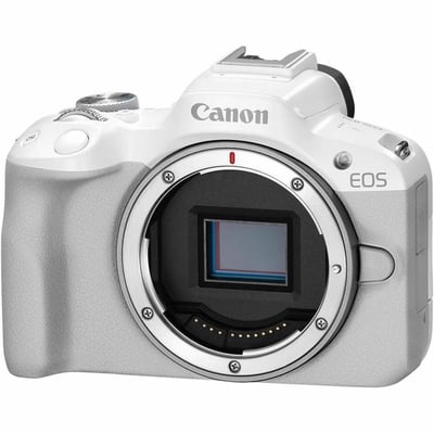 CANON EOS R50 MIRRORLESS CAMERA (WHITE, BODY ONLY)