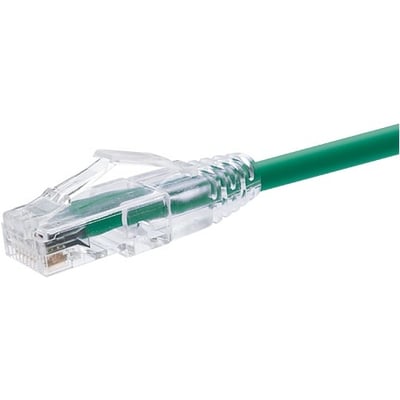 UNC GROUP 15 FOOT CAT6 SNAGLESS CLEARFIT PATCH CABLE GREEN - CAT6 PATCH CABLE C