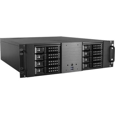 iStarUSA 3U Compact 8x 3.5" Bay Trayless Hotswap microATX Chassis