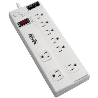 Tripp Lite by Eaton 8-Outlet Surge Protector with DSL/Phone Line/Modem Surge Protection - 3150 Joules 6 ft. (1.83 m) Cord