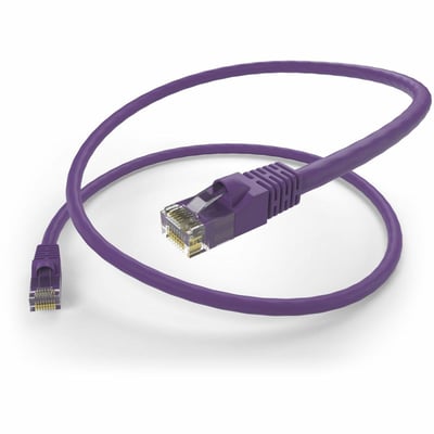 UNC GROUP 3FT CAT5E SNAGLESS UNSHIELDED (UTP) ETHERNET NETWORK PATCH CABLE PURPL