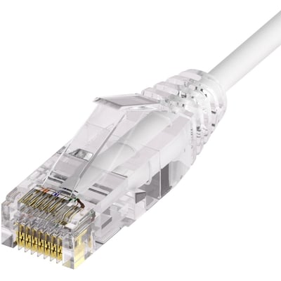 UNC CAT6A SLIM PATCH CABLE 05 FT WHITE