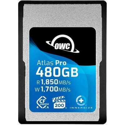 OWC ATLAS PRO 480GB CFEXPRESS 4.0 TYPE A MEMORY CARD - HIGH-PERFORMANCE, HIGHEST